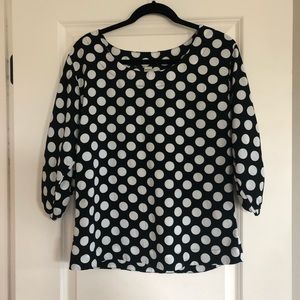 Polka dot blouse